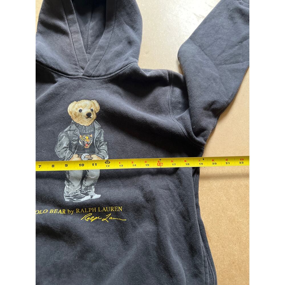 Polo Ralph Lauren Boys Polo Bear Pullover Hoodie Black Size Junior/Boys XL - Picture 4 of 9